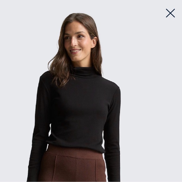 Ambiance Tops - Ambiance Classic Black Turtleneck